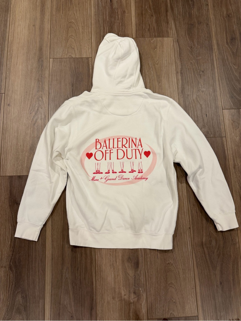 Mure + Grand White Ballerina Hoodie 🩰